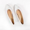 White Leather Eleonora Ballerina