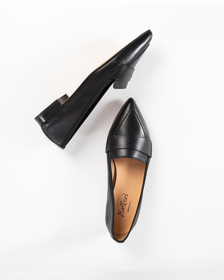 Mocassino a punta Nico Pelle Nero