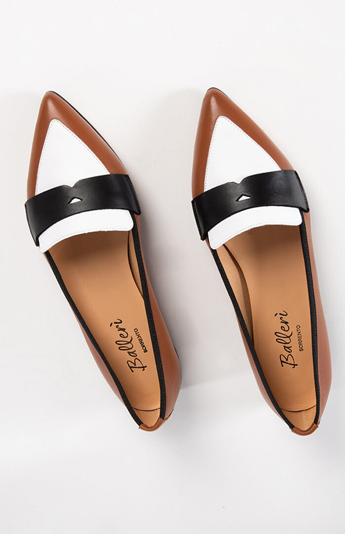 Leather Roma Pointed Loafer Balleri Sorrento