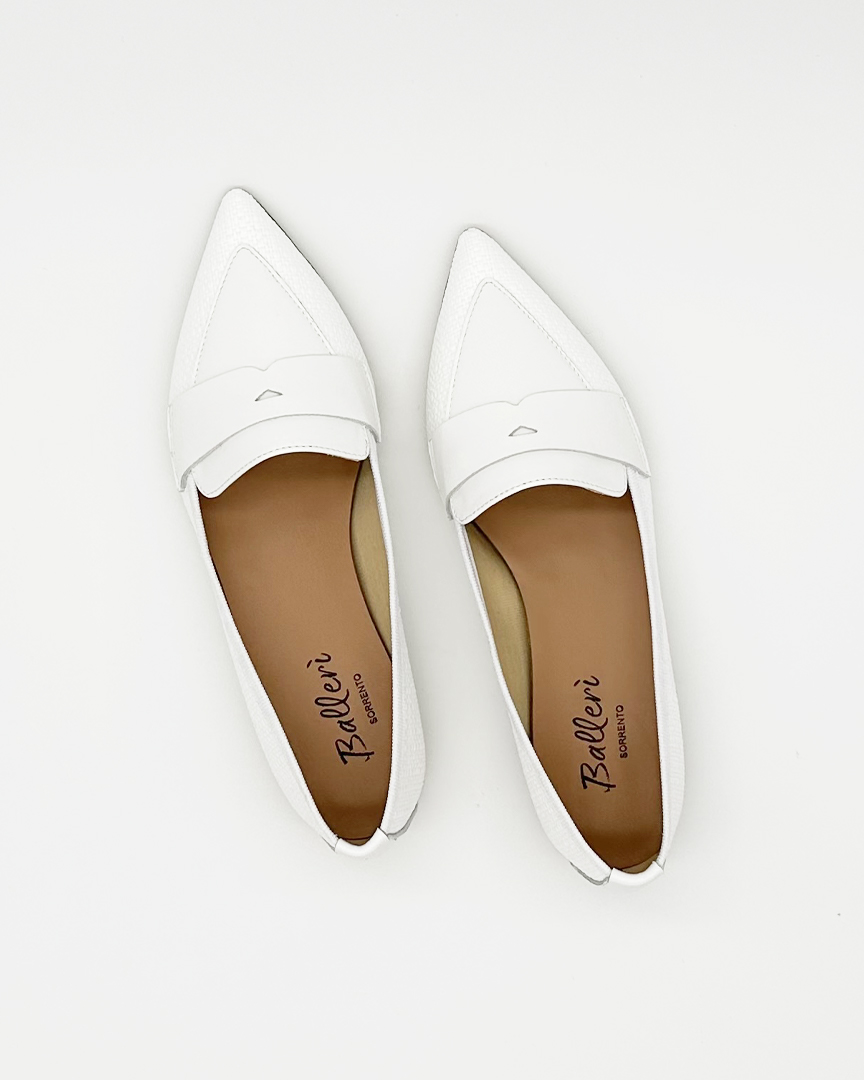 Campione Shooting – Mocassino Roma Rafia Bianco